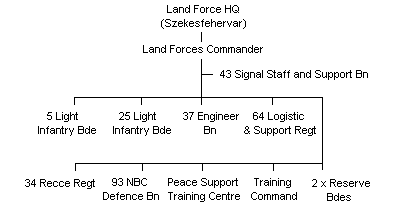 Hungarian Army outline structure