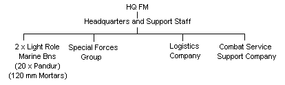 The Portuguese Marine Corps (Fuzileiros Navais – FM) Outline Structure
