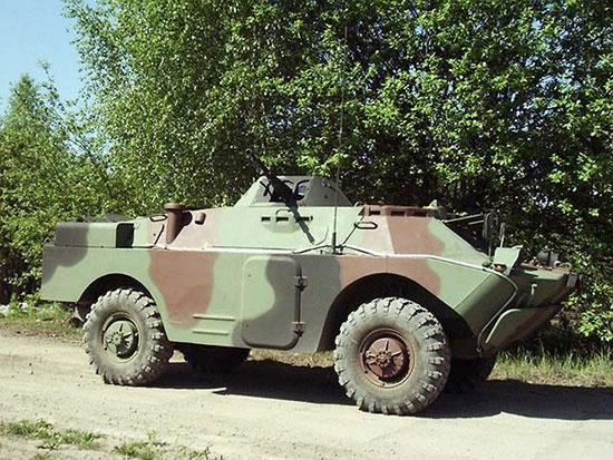 The BRDM-2 is an Armoured personnel carrier used by Russia and the former Soviet Union 