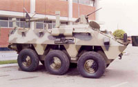 The BMR (Blindado Medio de Ruedas), also known as BMR-600, is a medium weight, six-wheeled armoured vehicle built locally in Spain under French license.