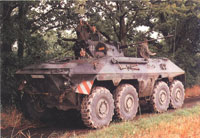 The SPz-2 Luchs is a German 8x8 amphibious reconnaissance armoured fighting vehicle (Spähpanzer) in service since 1975 by the West German and German armies, who used a total of 408 in their armoured reconnaissance battalions.