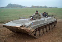 The OT-90 is a Czechoslovakian variant of the Soviet BMP-1 infantry fighting vehicle