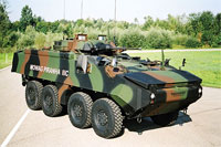 The MOWAG Piranha is a family of armoured fighting vehicles designed and manufactured by the Swiss MOWAG corporation