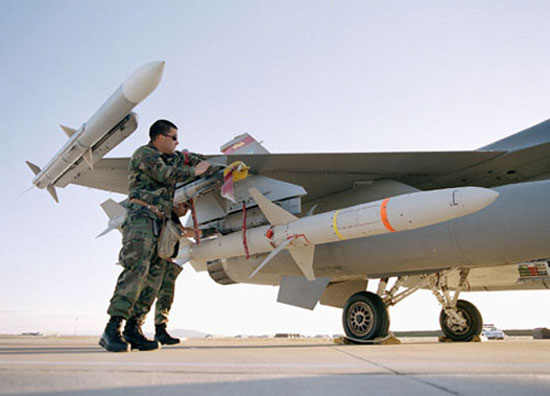 The AIM-120 Advanced Medium-Range Air-to-Air Missile, or AMRAAM (pronounced am-ram), is a modern Beyond Visual Range (BVR) air-to-air missile (AAM) capable of all weather day and night performance. 