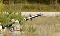 The FGM-148 Javelin is an American man-portable anti-tank guided missile.
