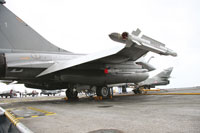 Rafale M with MICA IR and RF on French Aircraft Carrier Charles de Gaulle