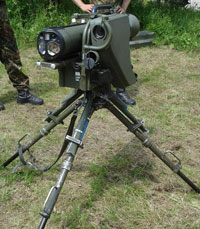 German Army MILAN equipped with an ADGUS combat simulator