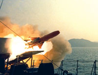 Launch of Otomat missile