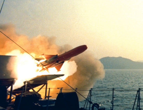 Launch of Otomat missile