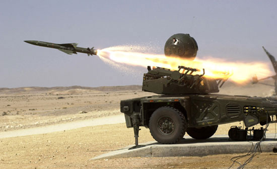 Rapier is a British surface-to-air missile developed for the British Army and UK Royal Air Force, It is no longer in service with the Royal Air Force having been superseded by the HVM Starstreak. 