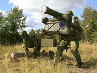 Swedish Army RBS-70 surface to air missile