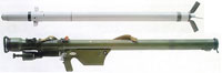 SA-7 surface to air missile and launcher