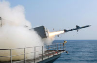 Sea Sparrow surface to air missile