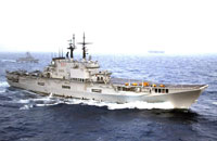 The aircraft carrier Giuseppe Garibaldi (551) is the current flagship of the Marina Militare Italiana, the Italian Navy. 