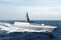 Artist's impression of the Gowind 200 Corvette