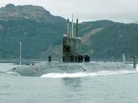 HMS Tireless - Trafalgar Class submarine in Loch Goil