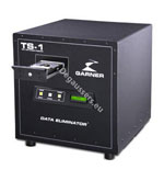 The Garner TS-1 Data Eliminator™, is an NSA Evaluated and approved High Security Degausser which meets the CESG Higher Level requirements and utilises Garner's proven solid-state technology. The TS-1 provides a 20,000 gauss erasing field ensuring complete Hard Drive and Tape erasure of classified and 
