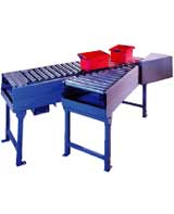 Modular Roller Conveyor Systems - For packages as small as 250mm in length. Handles Packages up to 30kg (or 50kg Eurototes). Conveyor widths from 300mm to 800mm. Land and right hand drive systems. Speeds up to 114m/min. 